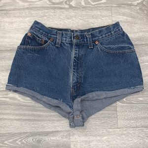 Levi Denim High Rise Shorts